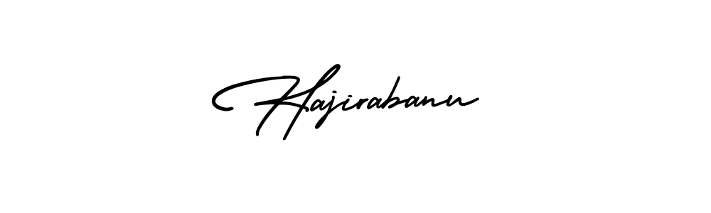 AmerikaSignatureDemo-Regular is a professional signature style that is perfect for those who want to add a touch of class to their signature. It is also a great choice for those who want to make their signature more unique. Get Hajirabanu name to fancy signature for free. Hajirabanu signature style 3 images and pictures png