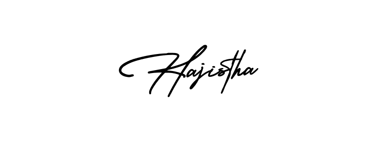 Also You can easily find your signature by using the search form. We will create Hajistha name handwritten signature images for you free of cost using AmerikaSignatureDemo-Regular sign style. Hajistha signature style 3 images and pictures png