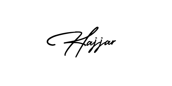 Use a signature maker to create a handwritten signature online. With this signature software, you can design (AmerikaSignatureDemo-Regular) your own signature for name Hajjar. Hajjar signature style 3 images and pictures png