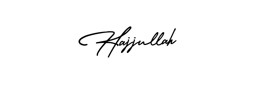 How to make Hajjullah name signature. Use AmerikaSignatureDemo-Regular style for creating short signs online. This is the latest handwritten sign. Hajjullah signature style 3 images and pictures png