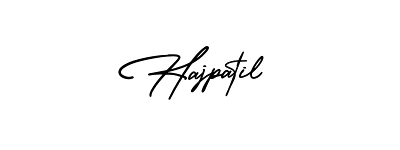 Similarly AmerikaSignatureDemo-Regular is the best handwritten signature design. Signature creator online .You can use it as an online autograph creator for name Hajpatil. Hajpatil signature style 3 images and pictures png