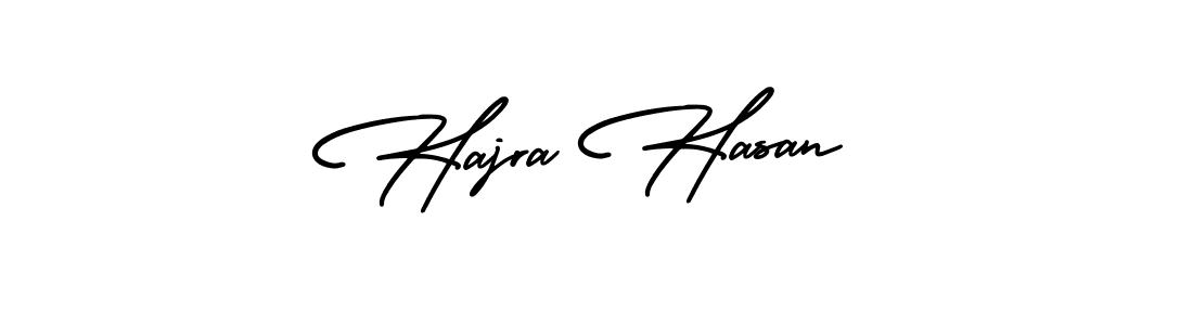 Use a signature maker to create a handwritten signature online. With this signature software, you can design (AmerikaSignatureDemo-Regular) your own signature for name Hajra Hasan. Hajra Hasan signature style 3 images and pictures png