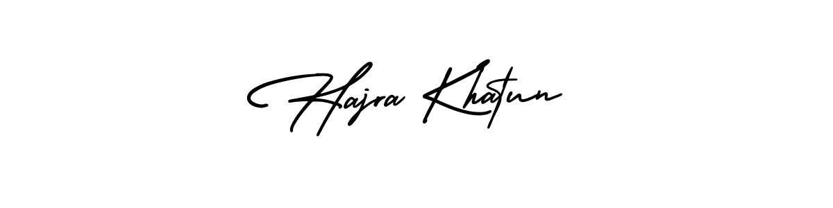 Design your own signature with our free online signature maker. With this signature software, you can create a handwritten (AmerikaSignatureDemo-Regular) signature for name Hajra Khatun. Hajra Khatun signature style 3 images and pictures png