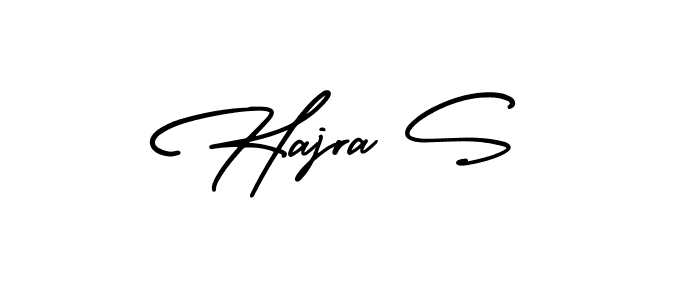 Design your own signature with our free online signature maker. With this signature software, you can create a handwritten (AmerikaSignatureDemo-Regular) signature for name Hajra S. Hajra S signature style 3 images and pictures png
