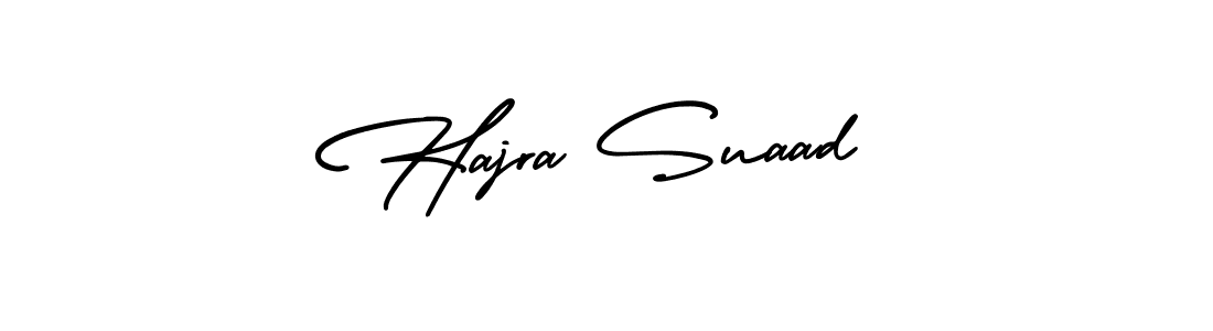 How to Draw Hajra Suaad signature style? AmerikaSignatureDemo-Regular is a latest design signature styles for name Hajra Suaad. Hajra Suaad signature style 3 images and pictures png