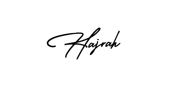 Use a signature maker to create a handwritten signature online. With this signature software, you can design (AmerikaSignatureDemo-Regular) your own signature for name Hajrah. Hajrah signature style 3 images and pictures png