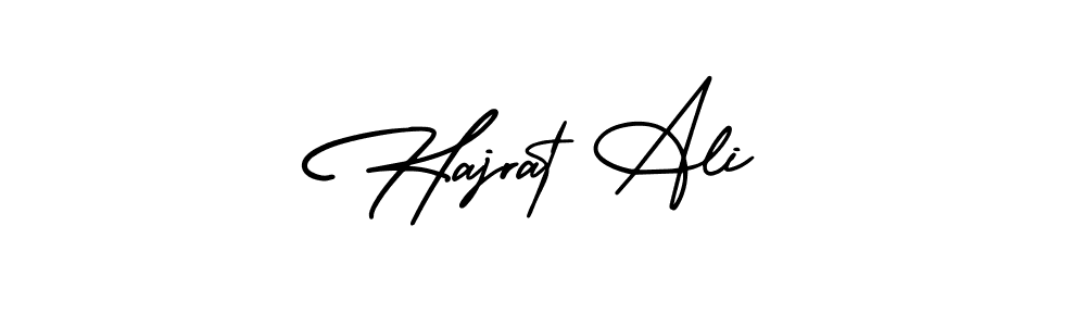 The best way (AmerikaSignatureDemo-Regular) to make a short signature is to pick only two or three words in your name. The name Hajrat Ali include a total of six letters. For converting this name. Hajrat Ali signature style 3 images and pictures png