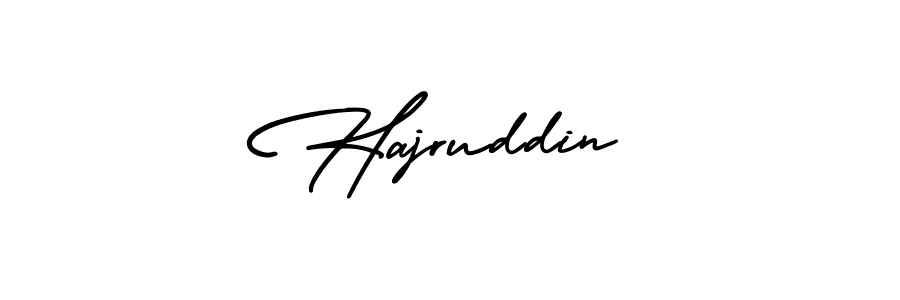 Create a beautiful signature design for name Hajruddin. With this signature (AmerikaSignatureDemo-Regular) fonts, you can make a handwritten signature for free. Hajruddin signature style 3 images and pictures png