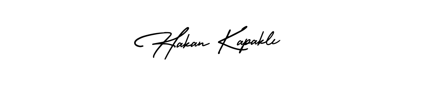 Use a signature maker to create a handwritten signature online. With this signature software, you can design (AmerikaSignatureDemo-Regular) your own signature for name Hakan Kapaklı. Hakan Kapaklı signature style 3 images and pictures png