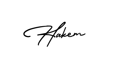 Hakem stylish signature style. Best Handwritten Sign (AmerikaSignatureDemo-Regular) for my name. Handwritten Signature Collection Ideas for my name Hakem. Hakem signature style 3 images and pictures png