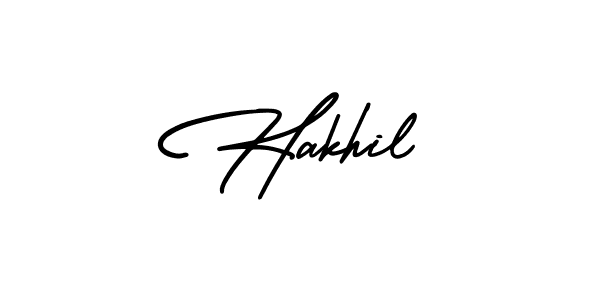 Make a beautiful signature design for name Hakhil. Use this online signature maker to create a handwritten signature for free. Hakhil signature style 3 images and pictures png