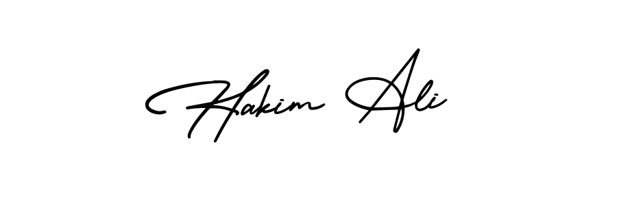 Design your own signature with our free online signature maker. With this signature software, you can create a handwritten (AmerikaSignatureDemo-Regular) signature for name Hakim Ali. Hakim Ali signature style 3 images and pictures png