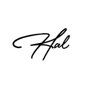 Hal stylish signature style. Best Handwritten Sign (AmerikaSignatureDemo-Regular) for my name. Handwritten Signature Collection Ideas for my name Hal. Hal signature style 3 images and pictures png