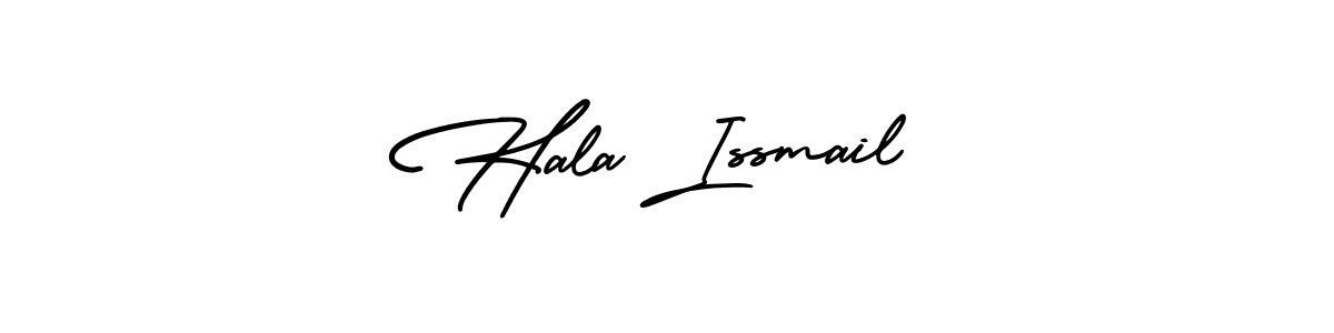 Hala Issmail stylish signature style. Best Handwritten Sign (AmerikaSignatureDemo-Regular) for my name. Handwritten Signature Collection Ideas for my name Hala Issmail. Hala Issmail signature style 3 images and pictures png