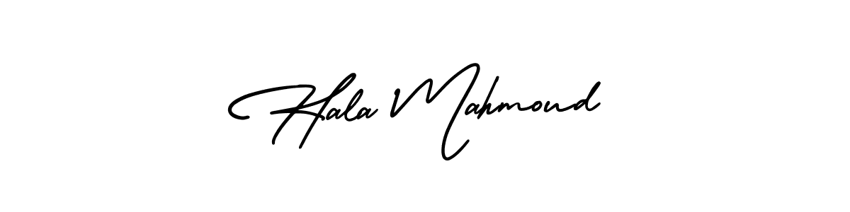 Also You can easily find your signature by using the search form. We will create Hala Mahmoud name handwritten signature images for you free of cost using AmerikaSignatureDemo-Regular sign style. Hala Mahmoud signature style 3 images and pictures png