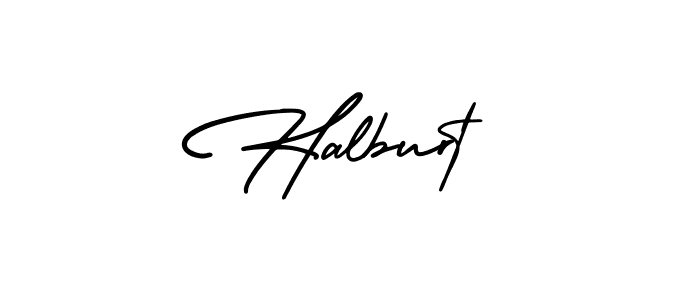 Use a signature maker to create a handwritten signature online. With this signature software, you can design (AmerikaSignatureDemo-Regular) your own signature for name Halburt. Halburt signature style 3 images and pictures png