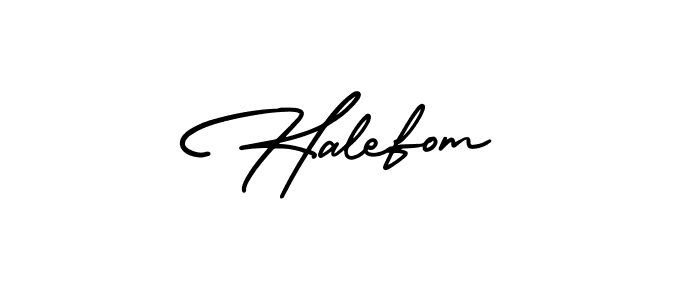 How to make Halefom signature? AmerikaSignatureDemo-Regular is a professional autograph style. Create handwritten signature for Halefom name. Halefom signature style 3 images and pictures png