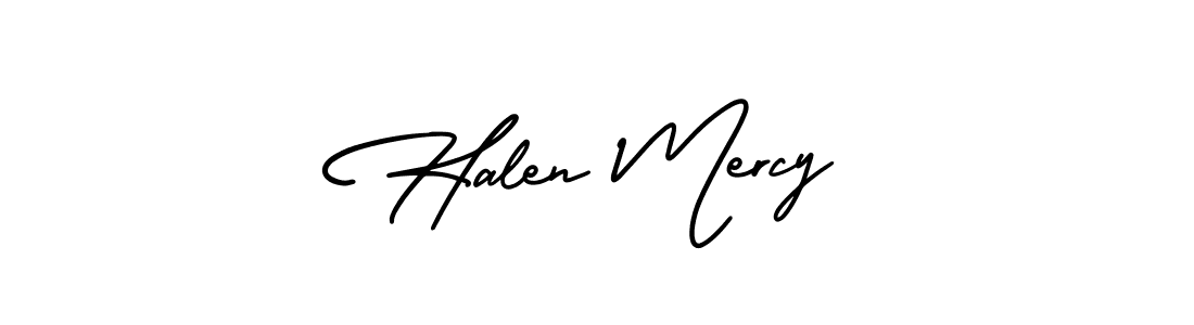 Make a beautiful signature design for name Halen Mercy. Use this online signature maker to create a handwritten signature for free. Halen Mercy signature style 3 images and pictures png