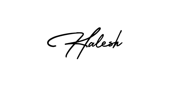 AmerikaSignatureDemo-Regular is a professional signature style that is perfect for those who want to add a touch of class to their signature. It is also a great choice for those who want to make their signature more unique. Get Halesh name to fancy signature for free. Halesh signature style 3 images and pictures png