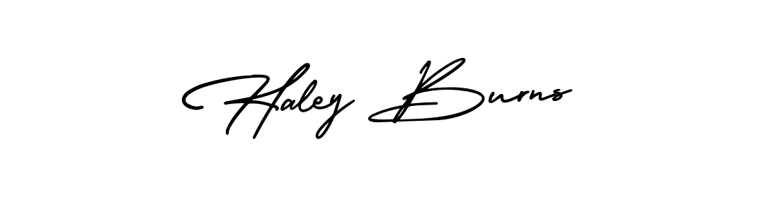 AmerikaSignatureDemo-Regular is a professional signature style that is perfect for those who want to add a touch of class to their signature. It is also a great choice for those who want to make their signature more unique. Get Haley Burns name to fancy signature for free. Haley Burns signature style 3 images and pictures png