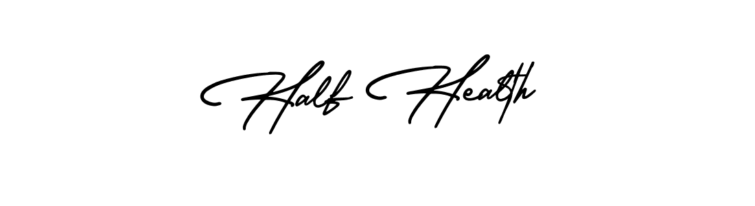 Also we have Half Health name is the best signature style. Create professional handwritten signature collection using AmerikaSignatureDemo-Regular autograph style. Half Health signature style 3 images and pictures png