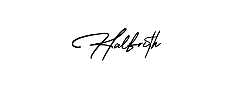 Create a beautiful signature design for name Halfrith. With this signature (AmerikaSignatureDemo-Regular) fonts, you can make a handwritten signature for free. Halfrith signature style 3 images and pictures png