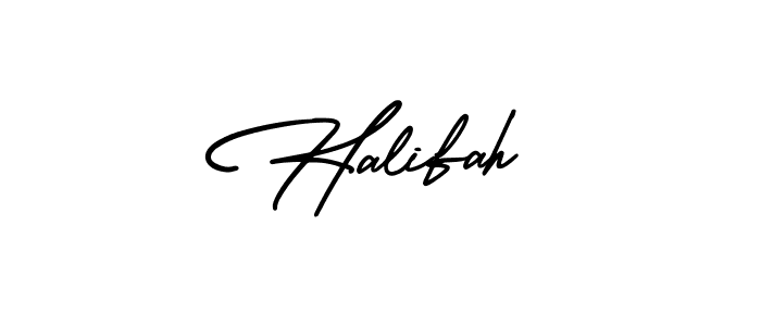 It looks lik you need a new signature style for name Halifah. Design unique handwritten (AmerikaSignatureDemo-Regular) signature with our free signature maker in just a few clicks. Halifah signature style 3 images and pictures png