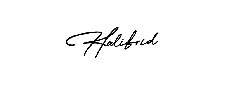 It looks lik you need a new signature style for name Halifrid. Design unique handwritten (AmerikaSignatureDemo-Regular) signature with our free signature maker in just a few clicks. Halifrid signature style 3 images and pictures png