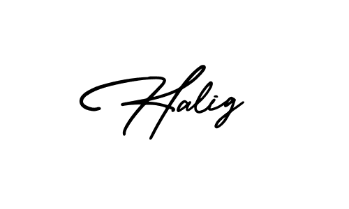 Use a signature maker to create a handwritten signature online. With this signature software, you can design (AmerikaSignatureDemo-Regular) your own signature for name Halig. Halig signature style 3 images and pictures png