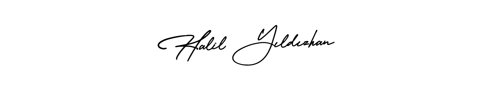 Make a beautiful signature design for name Halil Yıldızhan. With this signature (AmerikaSignatureDemo-Regular) style, you can create a handwritten signature for free. Halil Yıldızhan signature style 3 images and pictures png