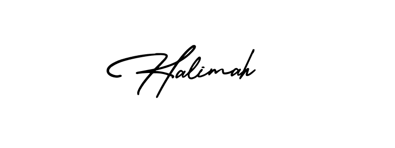 How to make Halimah  name signature. Use AmerikaSignatureDemo-Regular style for creating short signs online. This is the latest handwritten sign. Halimah  signature style 3 images and pictures png