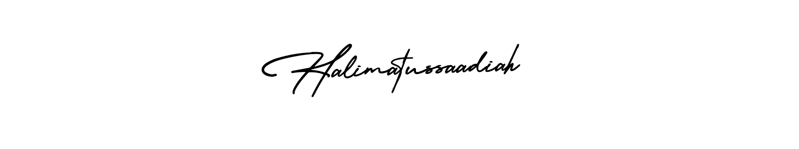 Also we have Halimatussaadiah name is the best signature style. Create professional handwritten signature collection using AmerikaSignatureDemo-Regular autograph style. Halimatussaadiah signature style 3 images and pictures png