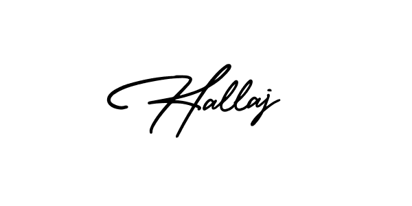 Design your own signature with our free online signature maker. With this signature software, you can create a handwritten (AmerikaSignatureDemo-Regular) signature for name Hallaj. Hallaj signature style 3 images and pictures png