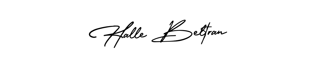 if you are searching for the best signature style for your name Halle Beltran. so please give up your signature search. here we have designed multiple signature styles  using AmerikaSignatureDemo-Regular. Halle Beltran signature style 3 images and pictures png