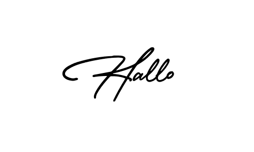 AmerikaSignatureDemo-Regular is a professional signature style that is perfect for those who want to add a touch of class to their signature. It is also a great choice for those who want to make their signature more unique. Get Hallo name to fancy signature for free. Hallo signature style 3 images and pictures png