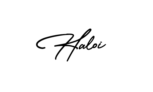 Best and Professional Signature Style for Haloi. AmerikaSignatureDemo-Regular Best Signature Style Collection. Haloi signature style 3 images and pictures png