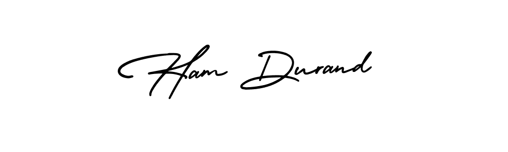 How to Draw Ham Durand signature style? AmerikaSignatureDemo-Regular is a latest design signature styles for name Ham Durand. Ham Durand signature style 3 images and pictures png