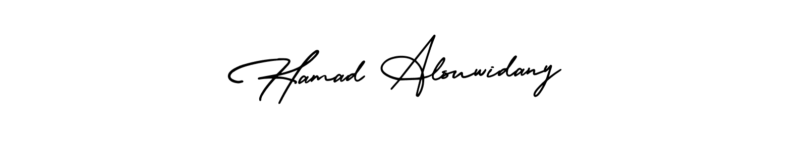AmerikaSignatureDemo-Regular is a professional signature style that is perfect for those who want to add a touch of class to their signature. It is also a great choice for those who want to make their signature more unique. Get Hamad Alsuwidany name to fancy signature for free. Hamad Alsuwidany signature style 3 images and pictures png