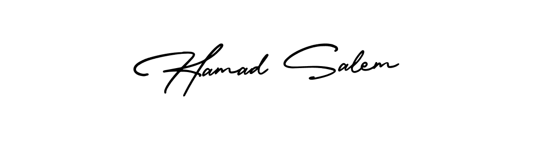 How to Draw Hamad Salem signature style? AmerikaSignatureDemo-Regular is a latest design signature styles for name Hamad Salem. Hamad Salem signature style 3 images and pictures png