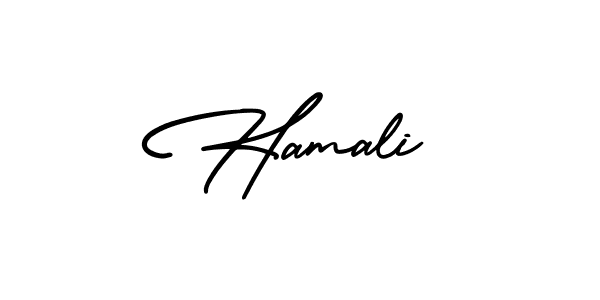 Also You can easily find your signature by using the search form. We will create Hamali name handwritten signature images for you free of cost using AmerikaSignatureDemo-Regular sign style. Hamali signature style 3 images and pictures png