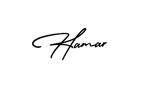 Hamar stylish signature style. Best Handwritten Sign (AmerikaSignatureDemo-Regular) for my name. Handwritten Signature Collection Ideas for my name Hamar. Hamar signature style 3 images and pictures png