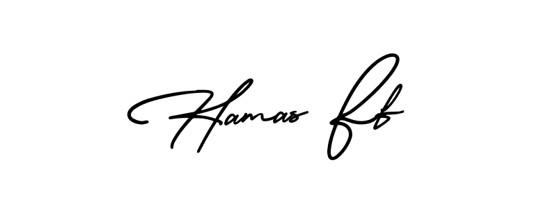 Design your own signature with our free online signature maker. With this signature software, you can create a handwritten (AmerikaSignatureDemo-Regular) signature for name Hamas Ff. Hamas Ff signature style 3 images and pictures png