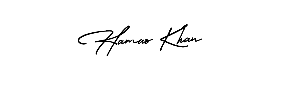 Design your own signature with our free online signature maker. With this signature software, you can create a handwritten (AmerikaSignatureDemo-Regular) signature for name Hamas Khan. Hamas Khan signature style 3 images and pictures png
