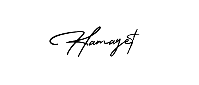 Create a beautiful signature design for name Hamayet. With this signature (AmerikaSignatureDemo-Regular) fonts, you can make a handwritten signature for free. Hamayet signature style 3 images and pictures png