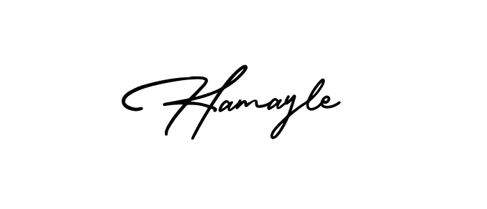 How to make Hamayle signature? AmerikaSignatureDemo-Regular is a professional autograph style. Create handwritten signature for Hamayle name. Hamayle signature style 3 images and pictures png