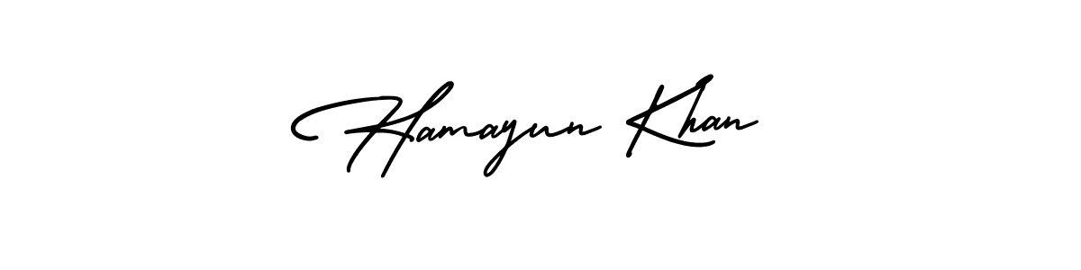 Create a beautiful signature design for name Hamayun Khan. With this signature (AmerikaSignatureDemo-Regular) fonts, you can make a handwritten signature for free. Hamayun Khan signature style 3 images and pictures png