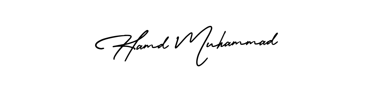 Design your own signature with our free online signature maker. With this signature software, you can create a handwritten (AmerikaSignatureDemo-Regular) signature for name Hamd Muhammad. Hamd Muhammad signature style 3 images and pictures png