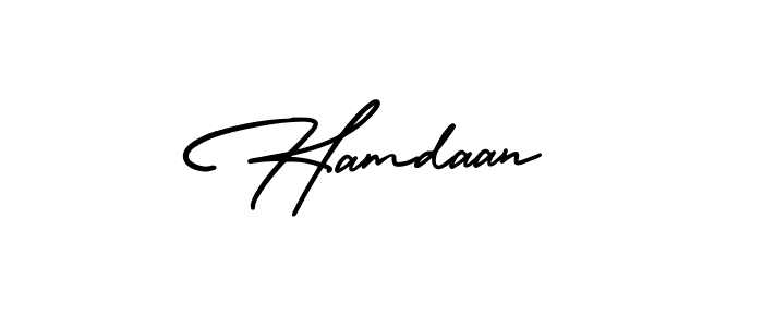 Design your own signature with our free online signature maker. With this signature software, you can create a handwritten (AmerikaSignatureDemo-Regular) signature for name Hamdaan. Hamdaan signature style 3 images and pictures png