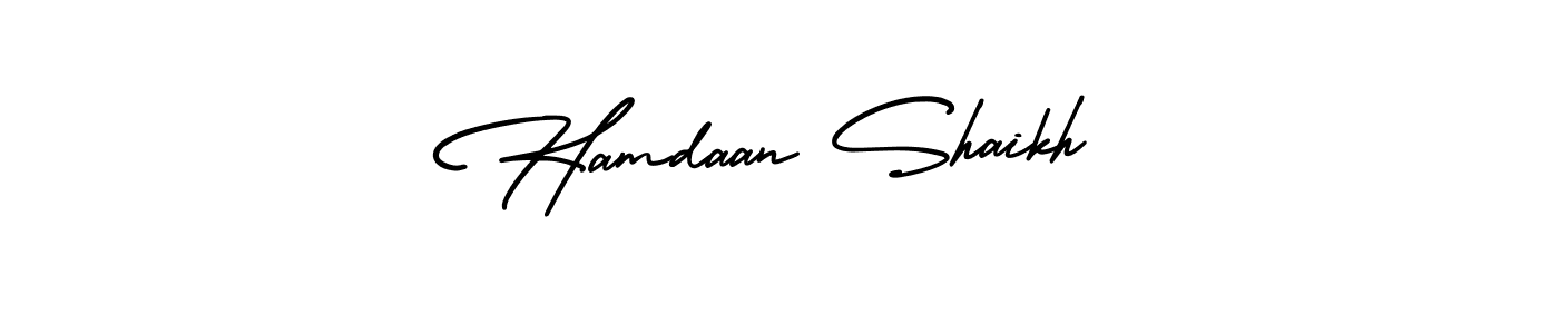 Make a beautiful signature design for name Hamdaan Shaikh. Use this online signature maker to create a handwritten signature for free. Hamdaan Shaikh signature style 3 images and pictures png