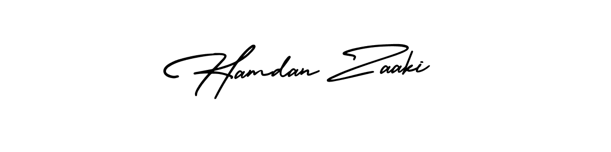 if you are searching for the best signature style for your name Hamdan Zaaki. so please give up your signature search. here we have designed multiple signature styles  using AmerikaSignatureDemo-Regular. Hamdan Zaaki signature style 3 images and pictures png